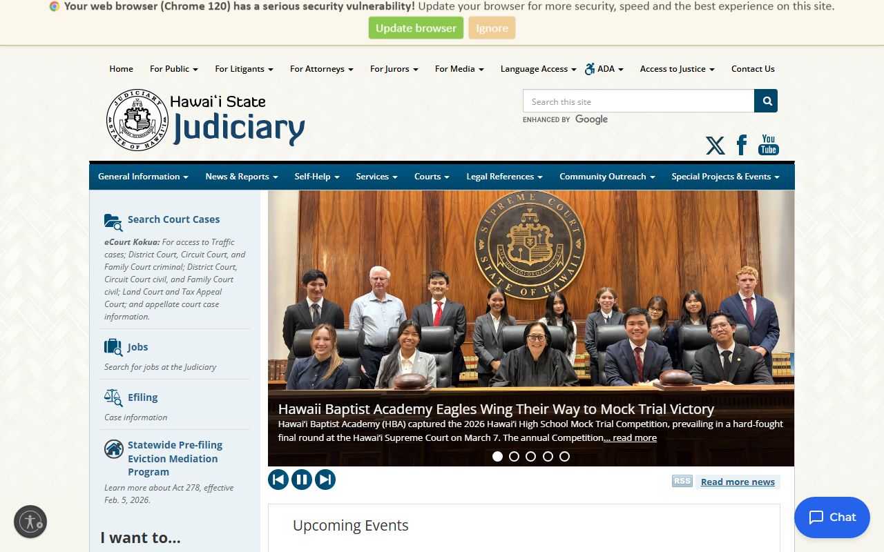 Hawaii State Judiciary eCourt Kokua Police Blotter case search